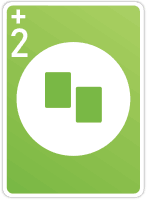 “Draw 2” card